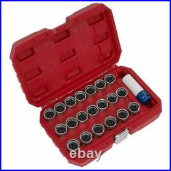 Sealey SX219 Locking Wheel Nut Key Set 20pc For VAG