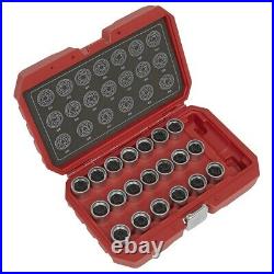 Sealey SX219 Locking Wheel Nut Key Set 20pc for VAG