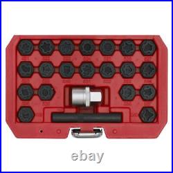 Sealey SX220 Locking Wheel Nut Key Set 22pc For VAG