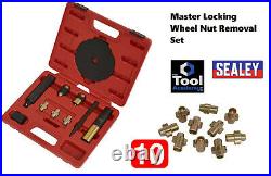 Sealey SX299 Master Locking Wheel Nut Removal Set + 10 Spare Cutters