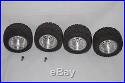 Sees RC-10 T Truck Aluminum Wheels 10 Hole Rare with bearings and rear lock nuts