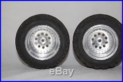 Sees RC-10 T Truck Aluminum Wheels 10 Hole Rare with bearings and rear lock nuts