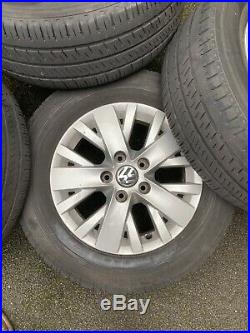Set Of 4 VW t5 alloy wheels 16 Inch PLUS A FREE SET OF LOCKING WHEEL NUTS