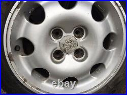 Set Of 5 15 Inch Peugeot 205 Alloys With Eagle F1 Tyers Wheel Locking Nuts