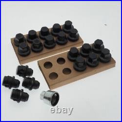 Set Of Range Rover Sport L494 Vogue L405 Black Locking Wheel Nuts Locks Lockers