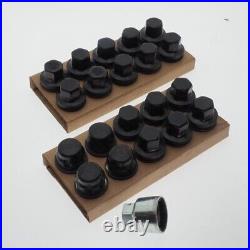 Set Of Range Rover Sport L494 Vogue L405 Black Locking Wheel Nuts Locks Lockers