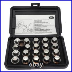 Set Of Range Rover Sport L494 Vogue L405 Silver Locking Wheel Nuts Locks Lockers