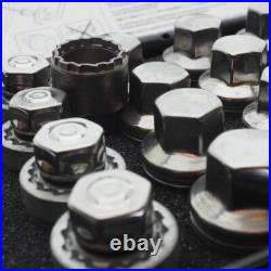 Set Of Range Rover Sport L494 Vogue L405 Silver Locking Wheel Nuts Locks Lockers
