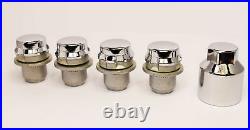 Set of 20 x M14 x 1.5, 22mm Hex Alloy Wheel Nuts including Locks (Silver)