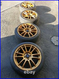 Set of 4 17 Mk2 Mazda MX-5 alloy wheels with 4 nearly new tyres & locking nuts