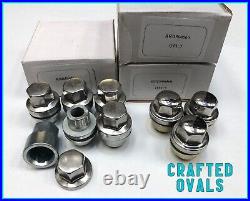 Silver Locking Wheel Nut Set & 18 Nuts to fit Land Rover Defender Alloy Wheels