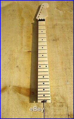 Strat Guitar Neck With Floyd Locking Nut Truss Wheel Ss Frets Guitar Neck Diy