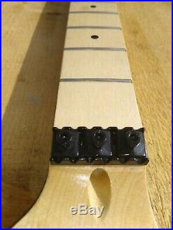 Strat Guitar Neck With Floyd Locking Nut Truss Wheel Ss Frets Guitar Neck Diy