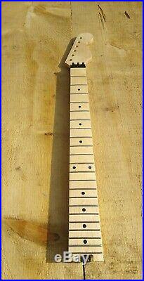 Strat Guitar Neck With Floyd Locking Nut Truss Wheel Ss Frets Guitar Neck Diy