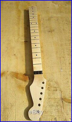 Strat Guitar Neck With Floyd Locking Nut Truss Wheel Ss Frets Guitar Neck Diy