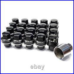 TPi 16x M14x1.50 22mm Black Alloy Wheel Nuts Bimecc Locks RANGE ROVER VOGUE L405