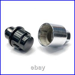 TPi 16x M14x1.50 22mm Black Alloy Wheel Nuts Bimecc Locks RANGE ROVER VOGUE L405