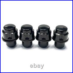 TPi 16x M14x1.50 22mm Black Alloy Wheel Nuts Bimecc Locks for DEFENDER 130 L663
