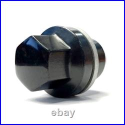 TPi 16x M14x1.50 22mm Black Alloy Wheel Nuts Bimecc Locks for DEFENDER 90 L663
