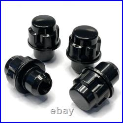 TPi 16x M14x1.50 22mm Black Alloy Wheel Nuts Bimecc Locks for DEFENDER 90 L663