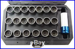 US PRO Tools 21pc Master BMW Locking Wheel Nut Key Set, Lock, Alloy NEW 1481