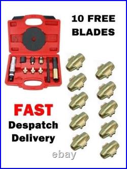 Universal Locking Wheel Nut Removal Master Tool Kit With 10 Free Blades