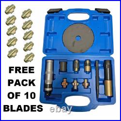 Universal Locking Wheel Nut Removal Master Tool Kit With 10 Free Blades