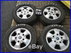 Unmarked Ford Transit custom alloy wheels 16' with tyres. New locking + nuts