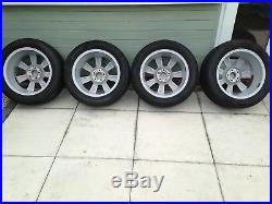 VW Beetle wheels with good tyres and locking wheel nuts