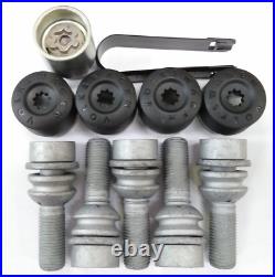 VW Locking Wheel Bolts Set Transporter Touareg Amarok GENUINE 2H0698137