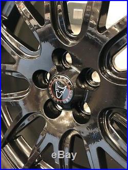 VW T5 T6 Wolfrace Munich Alloy Wheels & TYRES 18 locking nuts wheel nuts rings