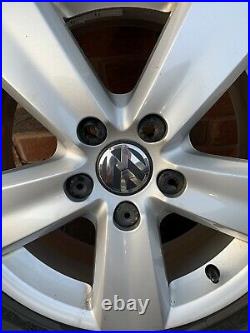 VW alloy wheels 16 inch with Bridgestone Tyres x4 with VW locking nuts