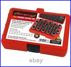 Vauxhall Opel GM Locking Wheel Nut Socket Remover 20pc With Case