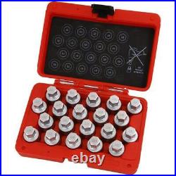 Vauxhall Opel GM Locking Wheel Nut Socket Set 20pc(Neilsen CT4766) OPEN/UNUSED