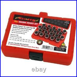 Vauxhall Opel GM Locking Wheel Nut Socket Set 20pc(Neilsen CT4766) OPEN/UNUSED