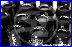 Volk Racing Rays Dura L32 Lug Nuts Set 12x1.5 1.5 Black Lock Locking Acorn