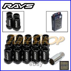 Volk Racing Rays Straight L42 Dura Wheels Lock Lug Nuts 12x1.25 1.25 Rim Black N