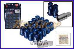 Volk Racing Rays Straight L42 Dura Wheels Lock Lug Nuts 12x1.25 1.25 Rim Blue U