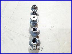 Volvo V40 2004 Set Of 16 Alloy Wheel Locking Nuts With Locking Key 19mm Hex Bolt