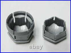 Volvo Xc90 Xc60 Xc40 V60 S90 V90 Wheel Nut Bolt Covers Locking Caps Light Grey