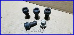 Vw Golf Mk5 Mk6 Alloys Locking Wheel Nut Key Bolt Set Stamp Letter Abc 4 04 12