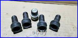 Vw Golf Mk5 Mk6 Alloys Locking Wheel Nut Key Bolt Set Stamp Letter Abc 4 04 12