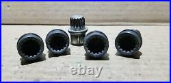 Vw Golf Mk5 Mk6 Alloys Locking Wheel Nut Key Bolt Set Stamp Letter Abc 4 04 12