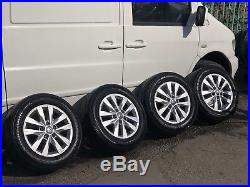 Vw Transporter T5 T6 16 Highline Alloy Wheels And Tyres Locking Nuts & Wheel Nu