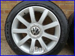 Vw t4 alloy wheels audi 18 maxxis tyres 5x112 5x100 locking wheel nuts R6