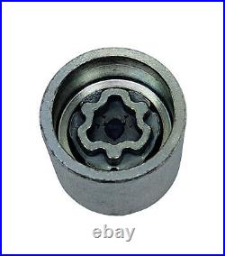 WHEEL LOCKING NUT BOLT KEY FOR AUDI A3 A4 A5 A6 Q2 TT HEX 17mm CODE LETTER F