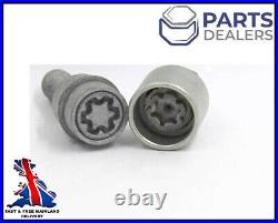 WHEEL LOCKING NUT BOLT KEY FOR AUDI A3 A4 A5 A6 Q2 TT HEX 17mm CODE LETTER H