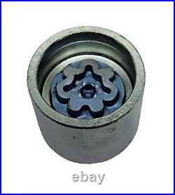 WHEEL LOCKING NUT BOLT KEY FOR AUDI A3 A4 A5 A6 Q2 TT HEX 17mm CODE LETTER N