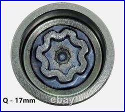 WHEEL LOCKING NUT BOLT KEY FOR AUDI A3 A4 A5 A6 Q2 TT HEX 17mm CODE LETTER Q