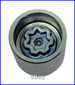 WHEEL LOCKING NUT BOLT KEY FOR AUDI A3 A4 A5 A6 Q2 TT HEX 17mm CODE LETTER Q